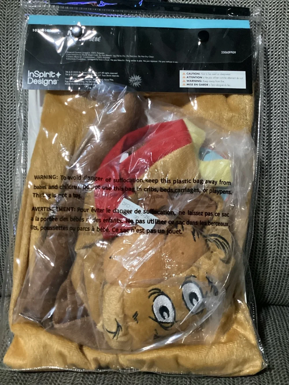 Max Dog Costume How the Grinch Stole Christmas Dr. Seuss Infant Baby 6-12 months